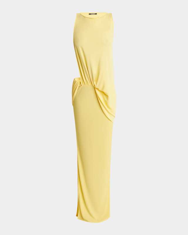 Peplo Longue Cutout Long Dress